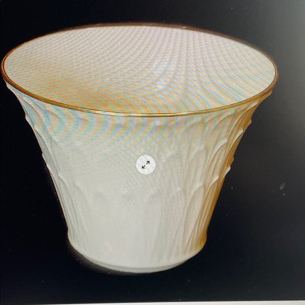 Lenox Cream and Gold Accent Vase